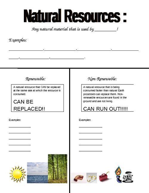 Renewable vs. Non-Renewable Energy Resources Research