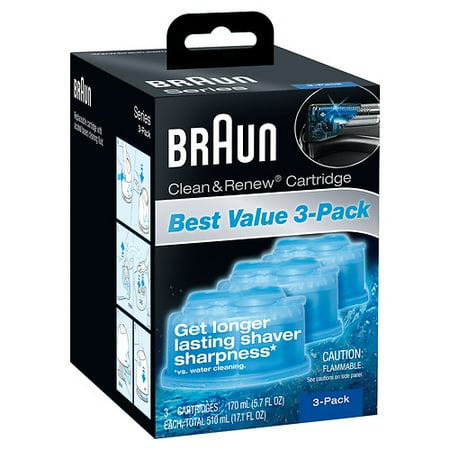 Braun Clean & Renew Cartridge Refills 2 Pack Shaver Shop