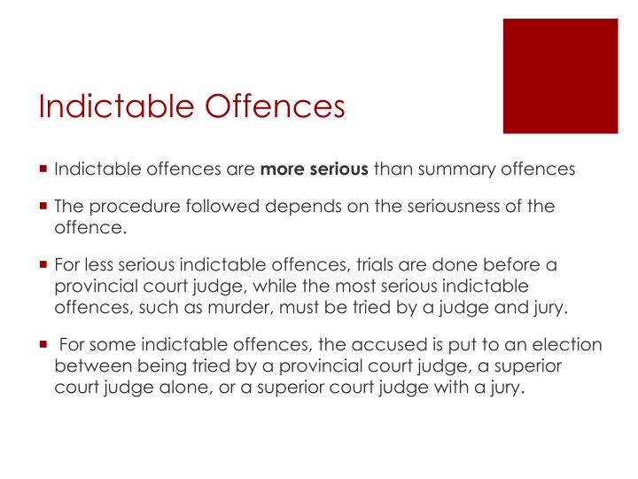 CRIMINAL PROCEDURE ACT 2009 SECT 28 Indictable offences